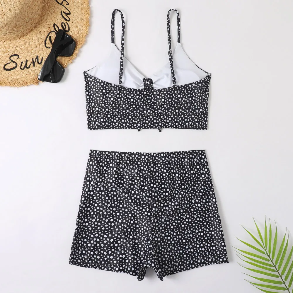 High Waist Bikini Swimsuit Women 2023 Push Up Bikini Floral Swimsuit Print Bikini boxers Swimwear Swim Trunks Bathing Suit
