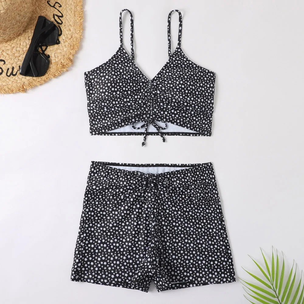 High Waist Bikini Swimsuit Women 2023 Push Up Bikini Floral Swimsuit Print Bikini boxers Swimwear Swim Trunks Bathing Suit