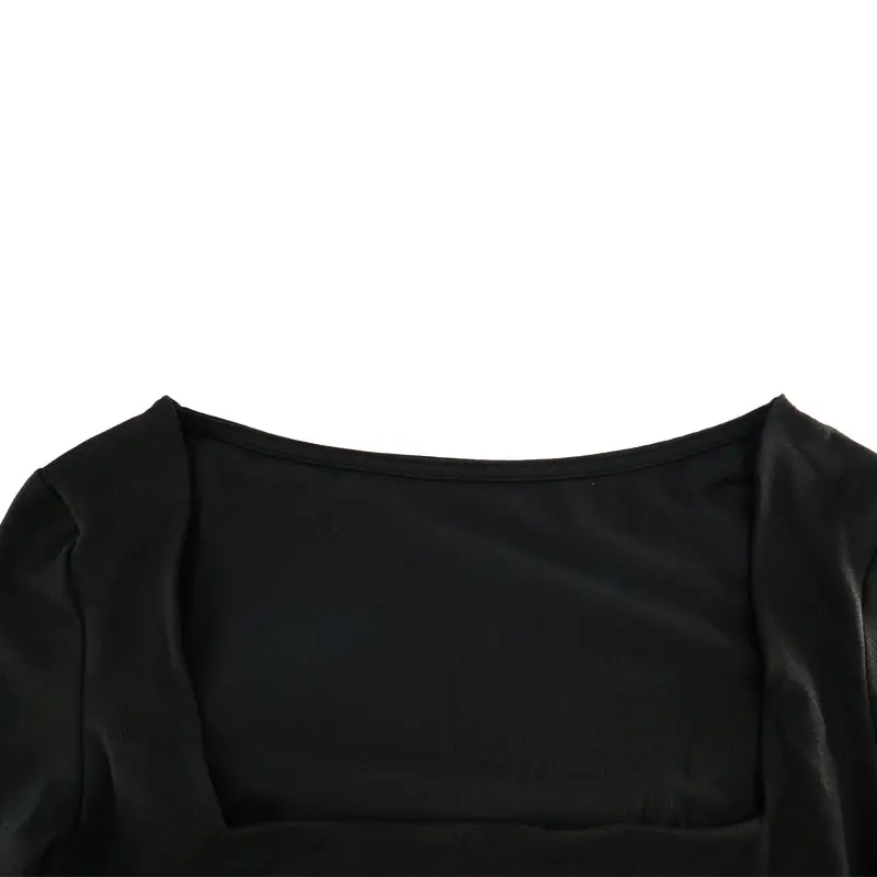 New Women T-shirt Autumn Sexy Low Chest Solid Elegant T-shirt Streetwear Fashion Long Sleeves Casual Slim Versatile Female Tees New Women T-shirt Autumn Sexy Low Chest Solid Elegant T-shirt Streetwear Fashion Long Sleeves Casual Slim Versatile Female Tees