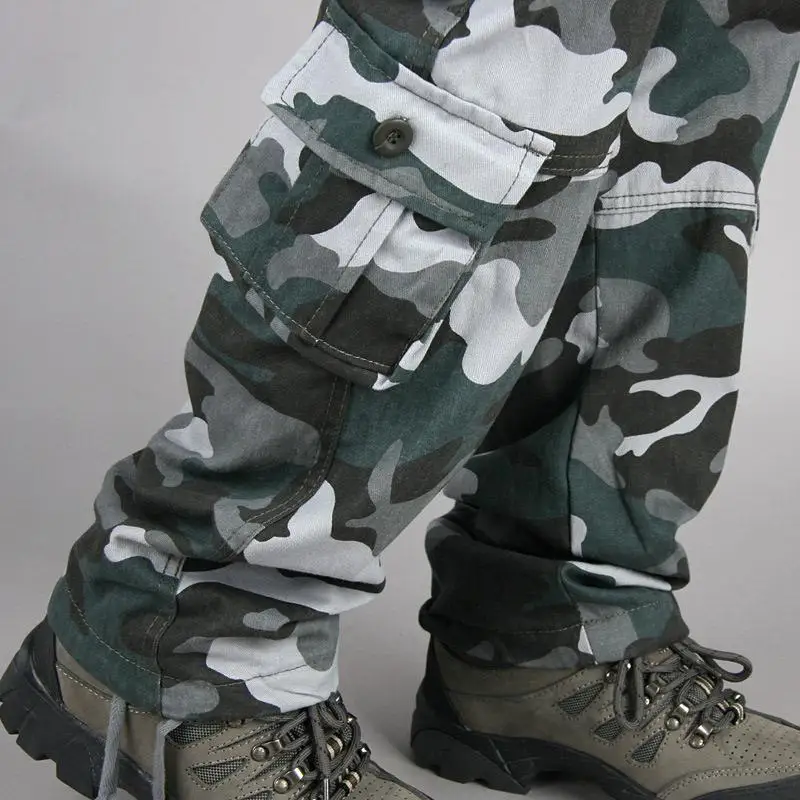 Men's Tactical Camouflage Overalls High-Quality Cotton Multi-Pocket Trousers Sports Training Casual Work Pants Men's Tactical Camouflage Overalls High-Quality Cotton Multi-Pocket Trousers Sports Training Casual Work Pants