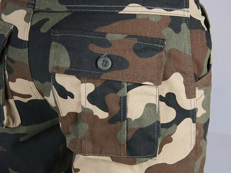Men's Tactical Camouflage Overalls High-Quality Cotton Multi-Pocket Trousers Sports Training Casual Work Pants Men's Tactical Camouflage Overalls High-Quality Cotton Multi-Pocket Trousers Sports Training Casual Work Pants