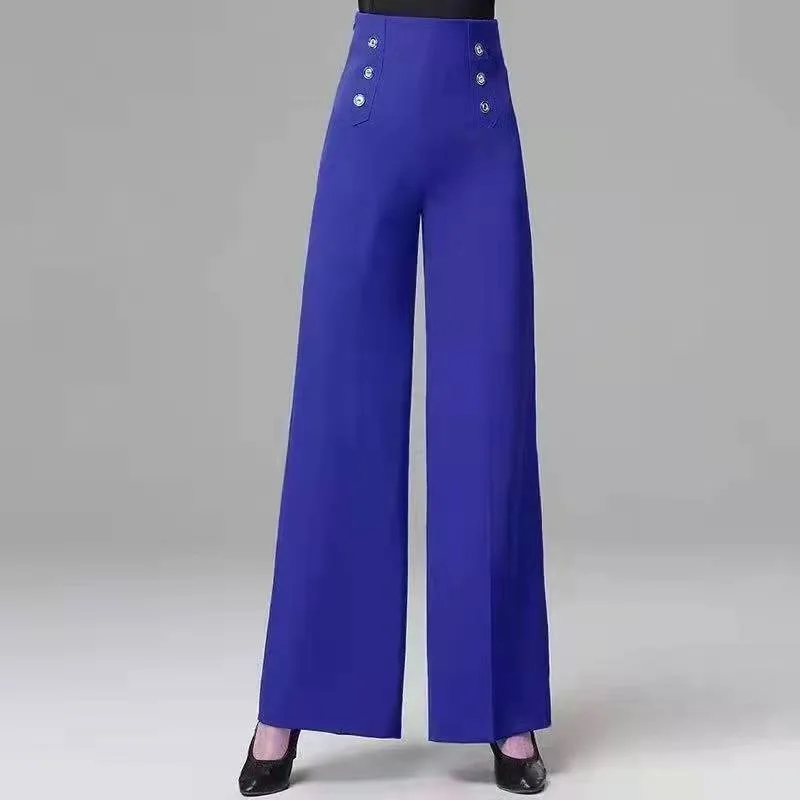 High Waisted New Dance Pants For Women Social Dance Wide Leg Pants Slimming And Versatile Dance Pants Womans Bottoms