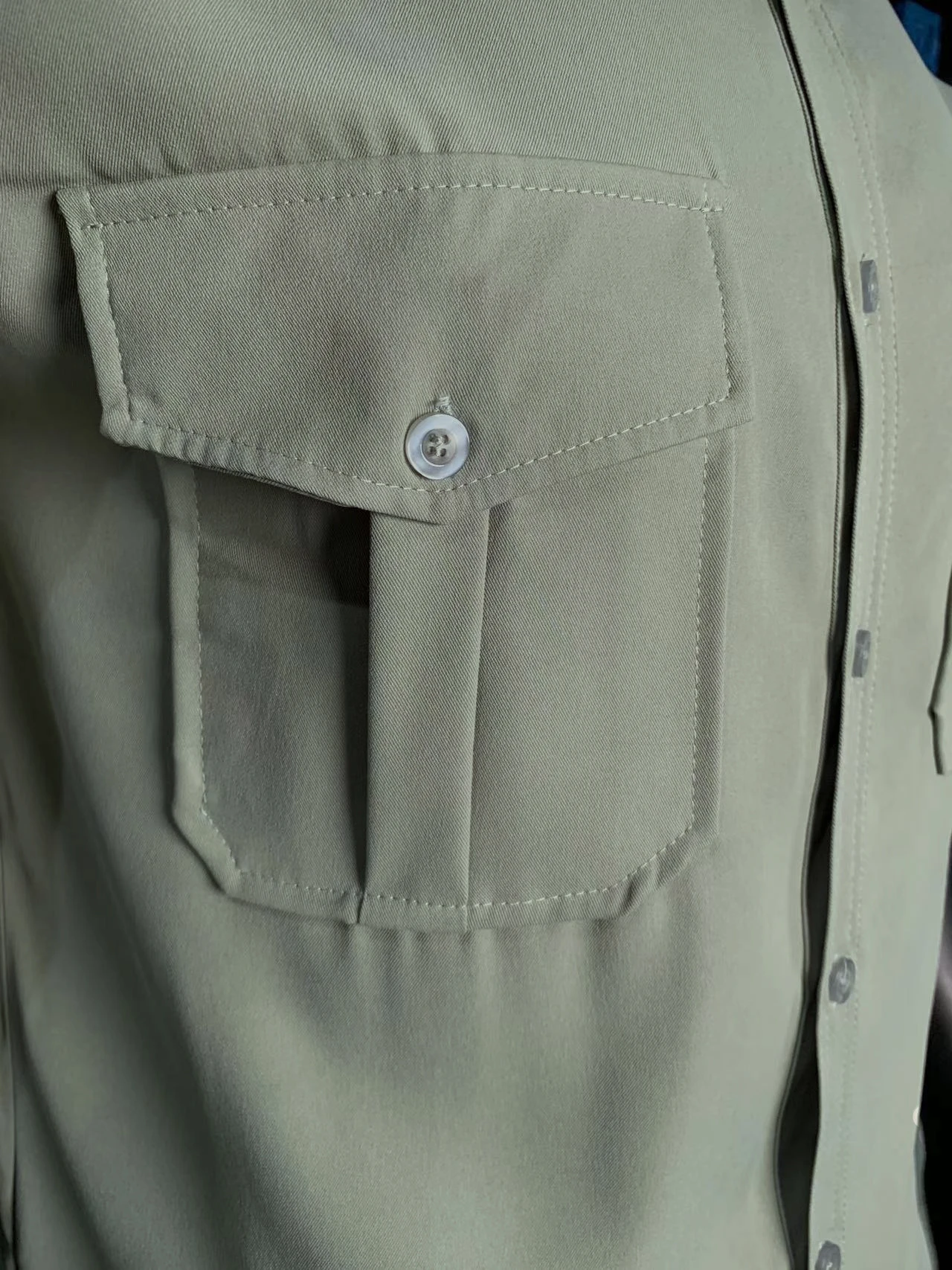 Spring/Summer European and American Men's Shirts with Multiple Pockets, Casual Slim Fit, Long sleeved Workwear Top