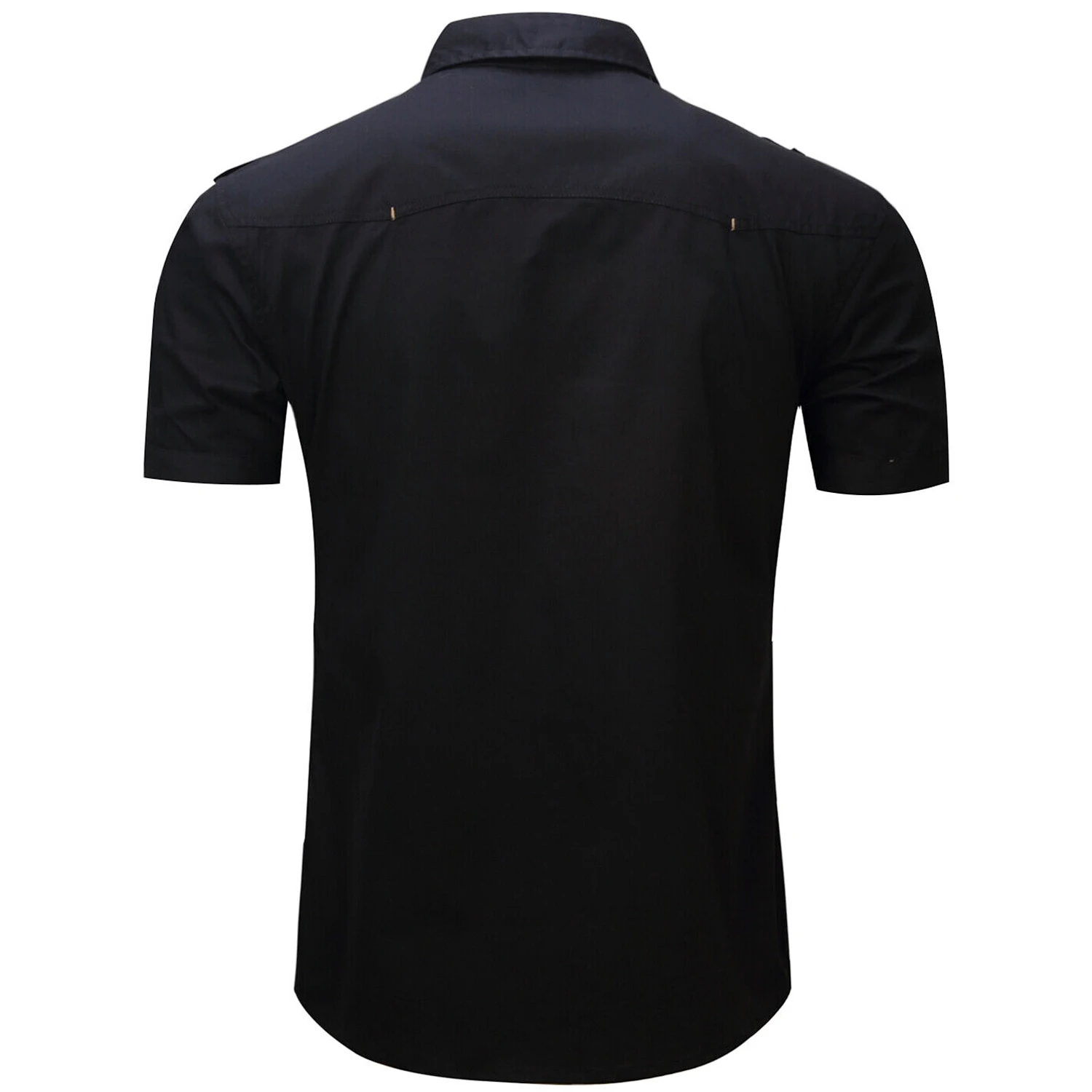 New Fashion 2025 Men's Casual 100% Cotton Military Tactical Shirt Summer Short Sleeve Solid Color Cargo Work Shirts with Pocket New Fashion 2025 Men's Casual 100% Cotton Military Tactical Shirt Summer Short Sleeve Solid Color Cargo Work Shirts with Pocket