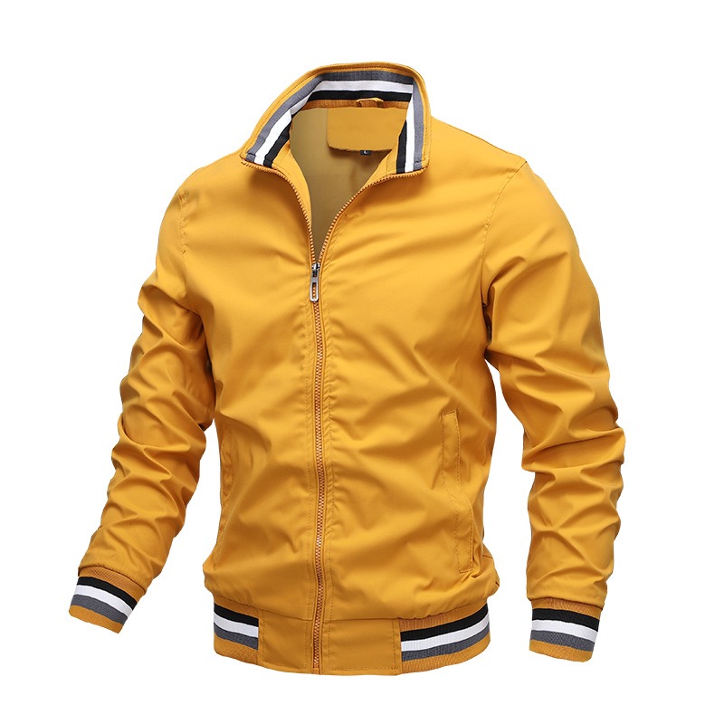 Autumn and Winter Men's Stand Collar Casual Zipper Jacket Outdoor Sports Coat Windbreaker Jacket for Men Waterproof Bomber Autumn and Winter Men's Stand Collar Casual Zipper Jacket Outdoor Sports Coat Windbreaker Jacket for Men Waterproof Bomber