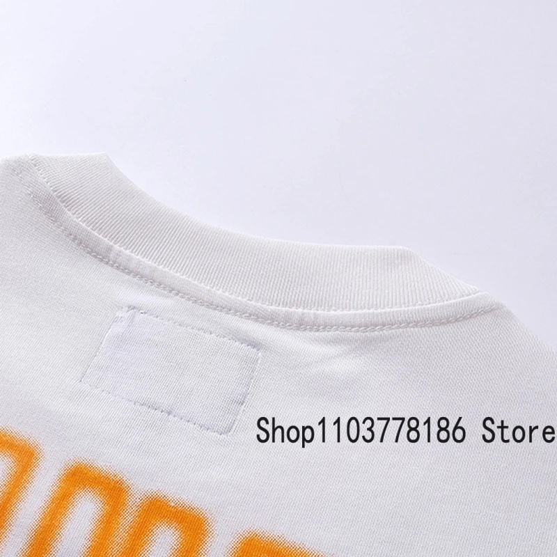 Classic White GOD SPEED T Shirts Letter Logo Seaside Holiday Scenery Print Godspeed Short Sleeve Unisex Tees Tops