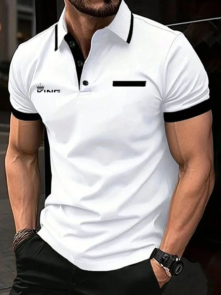 Men's Polo Shirt Golf Shirt Casual Sports Lapel Short Sleeve Fashion Basic Color Block Patchwork Summer Regular Fit Polo Shirt Men's Polo Shirt Golf Shirt Casual Sports Lapel Short Sleeve Fashion Basic Color Block Patchwork Summer Regular Fit Polo Shirt