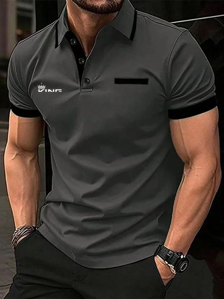 Men's Polo Shirt Golf Shirt Casual Sports Lapel Short Sleeve Fashion Basic Color Block Patchwork Summer Regular Fit Polo Shirt Men's Polo Shirt Golf Shirt Casual Sports Lapel Short Sleeve Fashion Basic Color Block Patchwork Summer Regular Fit Polo Shirt