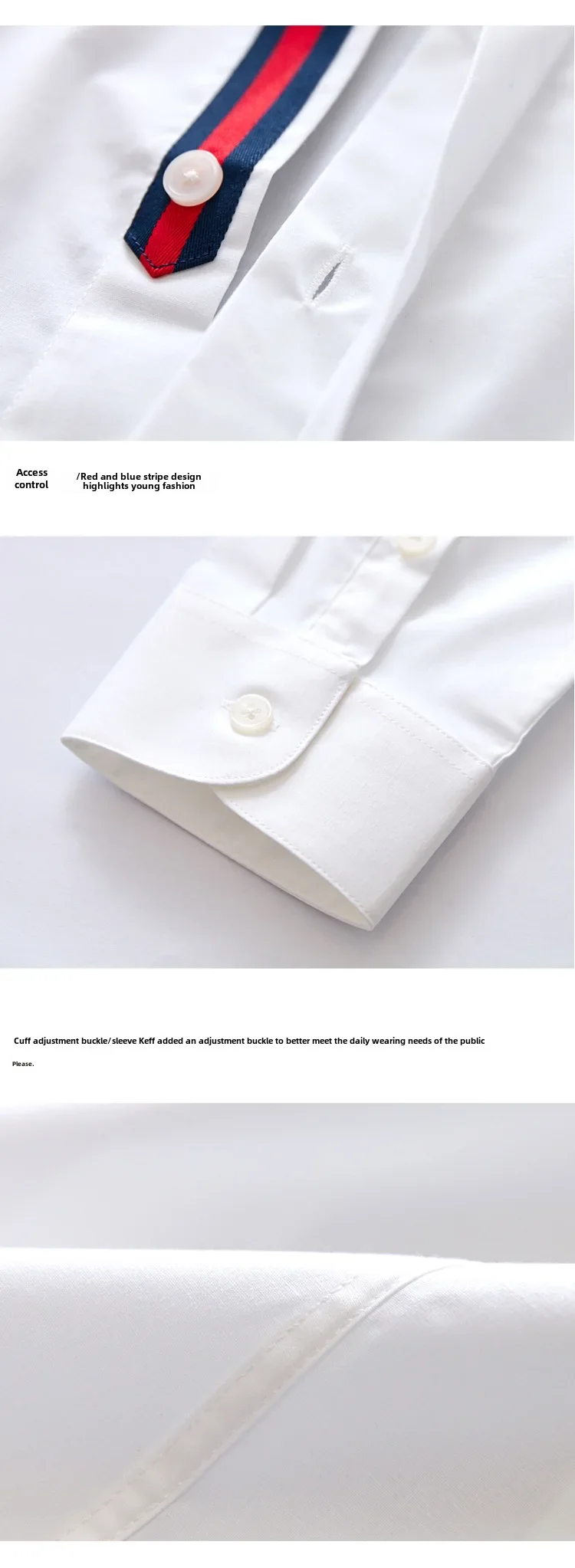 Fashionable Elastic Korean Style Embroidered Casual White Shirt For Men Slim Fit Square Collar Shirt Trendy