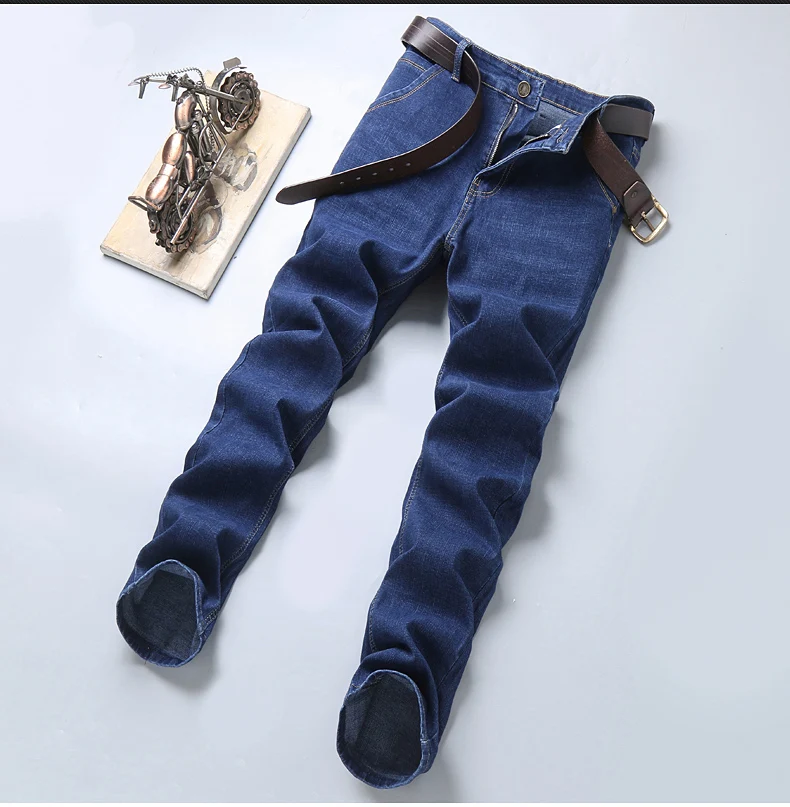 2024 NEW Men's Fashion Business Jeans Classic Style Casual Stretch Slim Jean Pants Male Brand Denim Trousers Black Blue 2024 NEW Men's Fashion Business Jeans Classic Style Casual Stretch Slim Jean Pants Male Brand Denim Trousers Black Blue