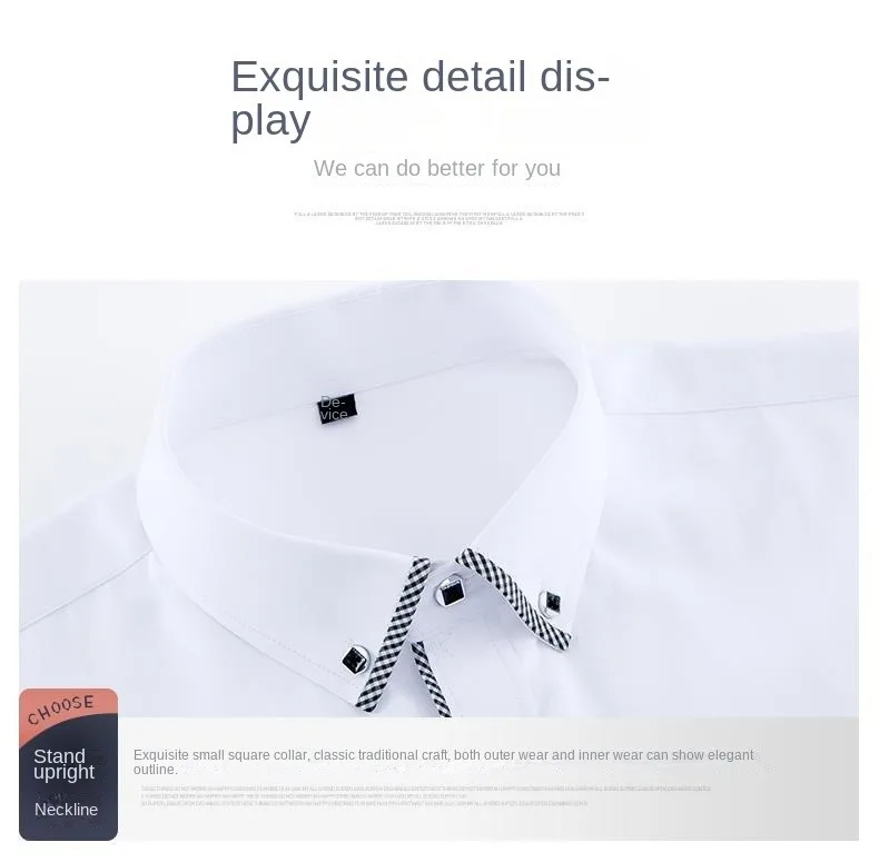 White Shirt for Men Long Sleeves Office Business Button-down Dress Shirts Casual Male Korean Fashion Slim Fit 5XL 6XL 7XL 8XL White Shirt for Men Long Sleeves Office Business Button-down Dress Shirts Casual Male Korean Fashion Slim Fit 5XL 6XL 7XL 8XL