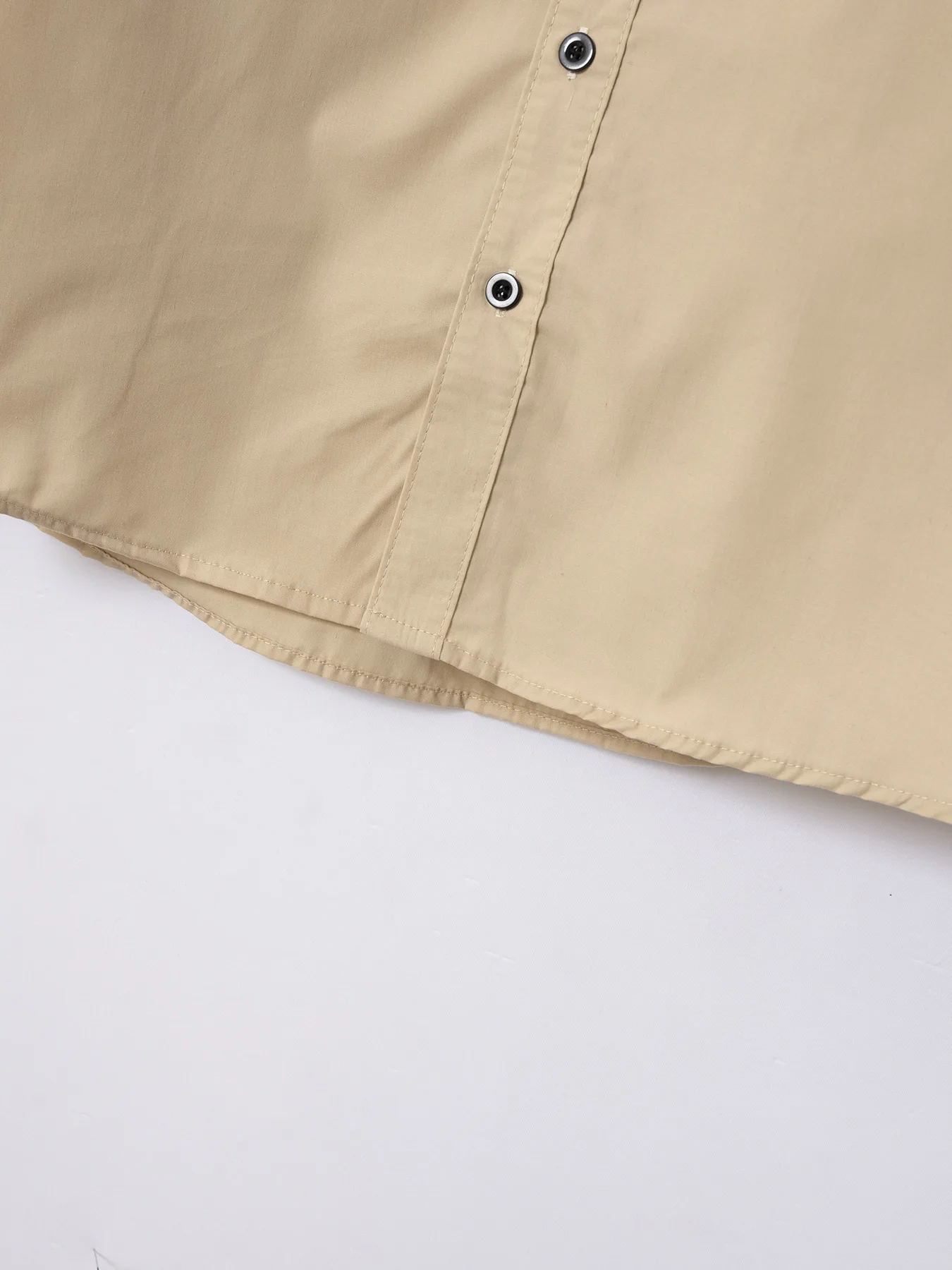 Men's business casual shirt, fashionable solid color, versatile, long-sleeved lapel cotton shirt, pocket, spring and autumn Men's business casual shirt, fashionable solid color, versatile, long-sleeved lapel cotton shirt, pocket, spring and autumn