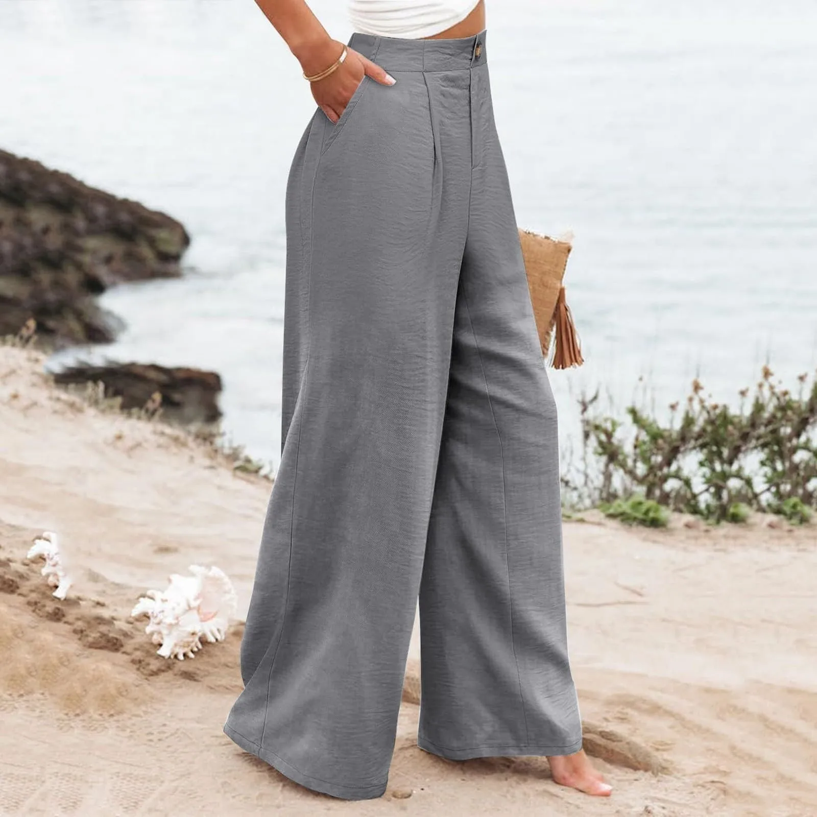 Stripe Women Pants High Waist Loose Wide Leg Pants Women Casual Straight Trousers Women Fashion High Street Suit Women's Pants Stripe Women Pants High Waist Loose Wide Leg Pants Women Casual Straight Trousers Women Fashion High Street Suit Women's Pants