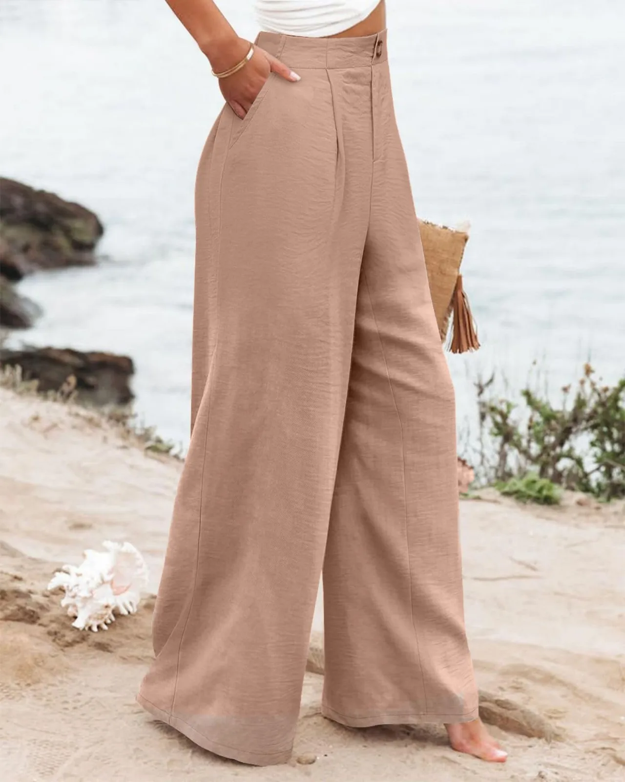 Stripe Women Pants High Waist Loose Wide Leg Pants Women Casual Straight Trousers Women Fashion High Street Suit Women's Pants Stripe Women Pants High Waist Loose Wide Leg Pants Women Casual Straight Trousers Women Fashion High Street Suit Women's Pants