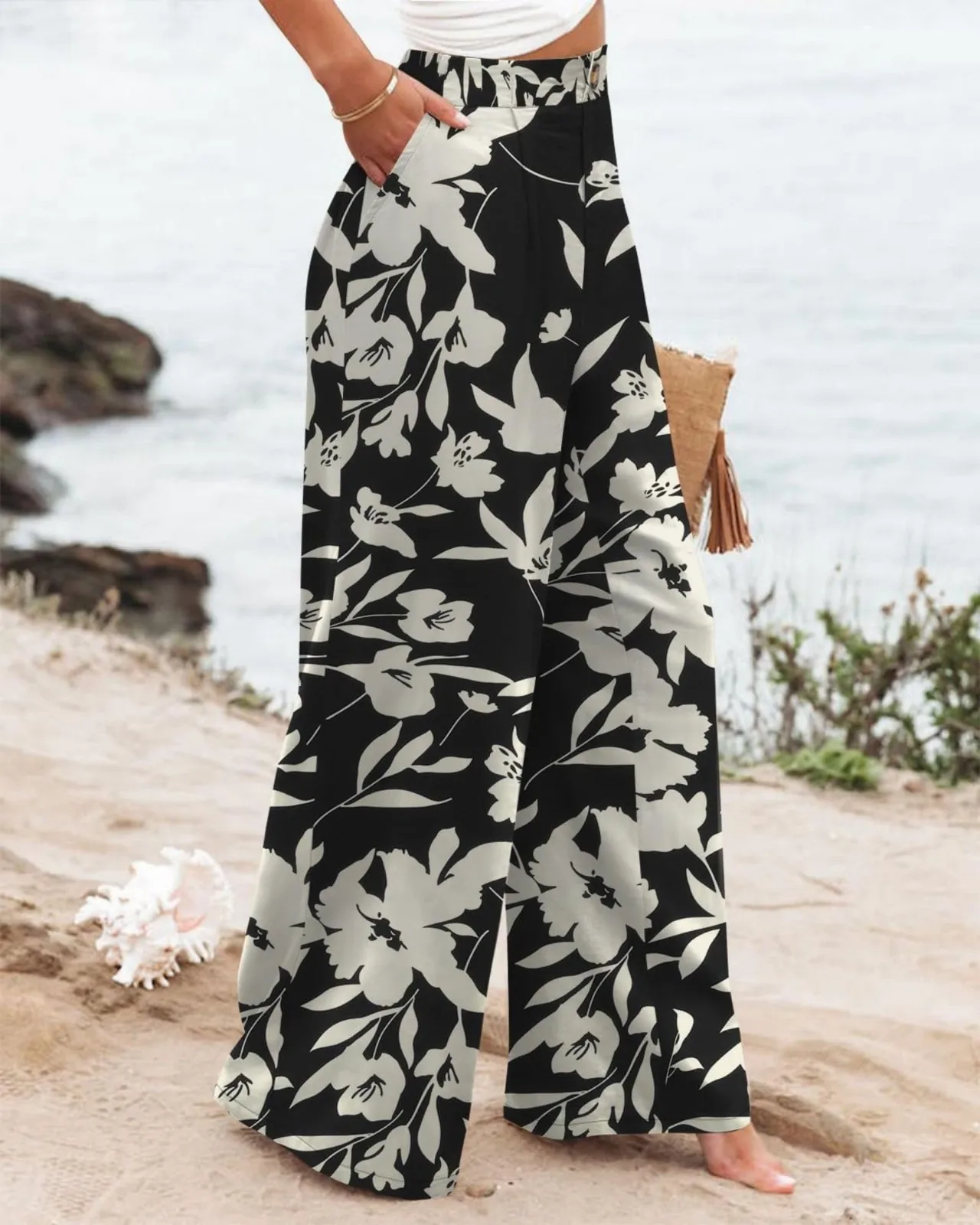 Stripe Women Pants High Waist Loose Wide Leg Pants Women Casual Straight Trousers Women Fashion High Street Suit Women's Pants Stripe Women Pants High Waist Loose Wide Leg Pants Women Casual Straight Trousers Women Fashion High Street Suit Women's Pants