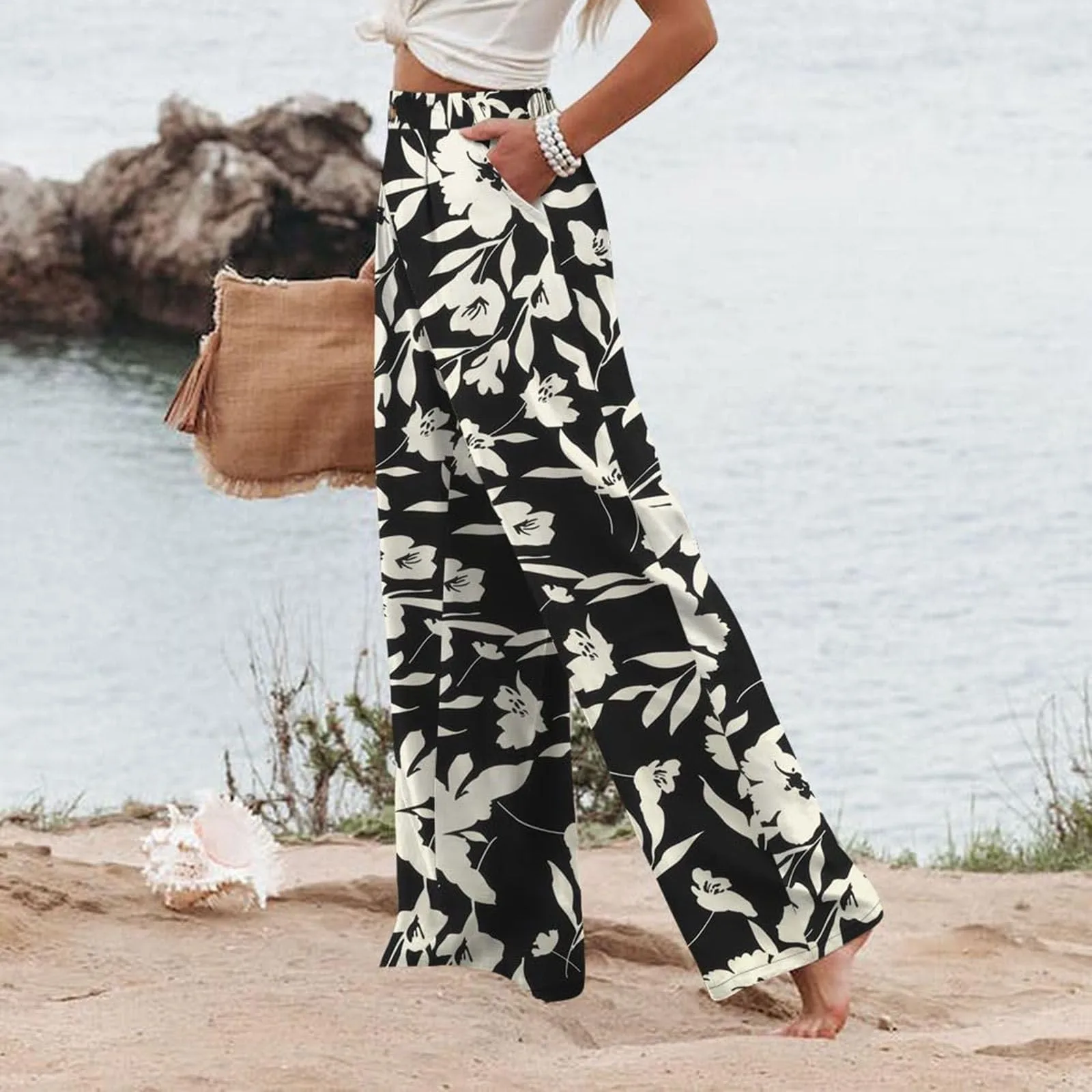 Stripe Women Pants High Waist Loose Wide Leg Pants Women Casual Straight Trousers Women Fashion High Street Suit Women's Pants Stripe Women Pants High Waist Loose Wide Leg Pants Women Casual Straight Trousers Women Fashion High Street Suit Women's Pants