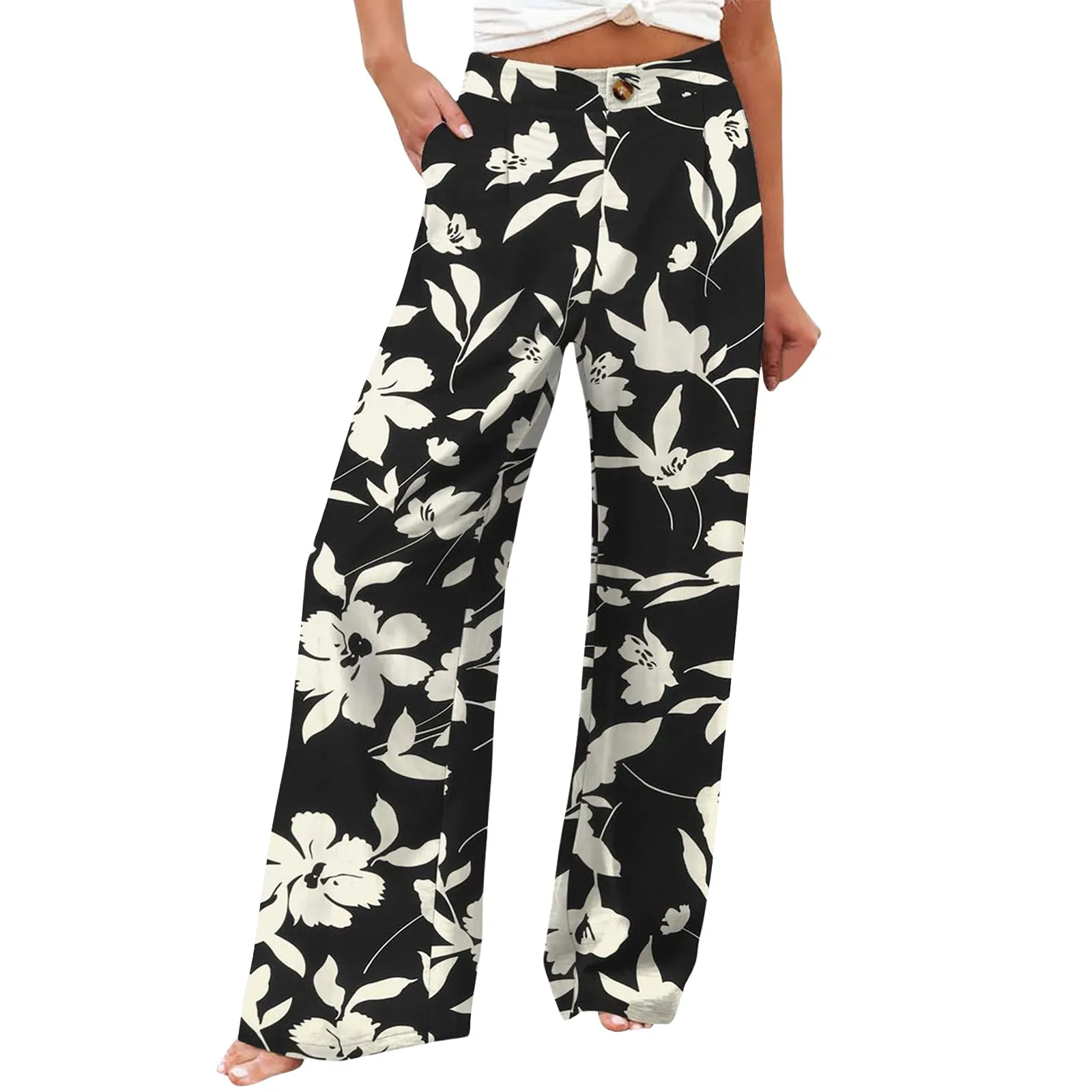 Stripe Women Pants High Waist Loose Wide Leg Pants Women Casual Straight Trousers Women Fashion High Street Suit Women's Pants Stripe Women Pants High Waist Loose Wide Leg Pants Women Casual Straight Trousers Women Fashion High Street Suit Women's Pants