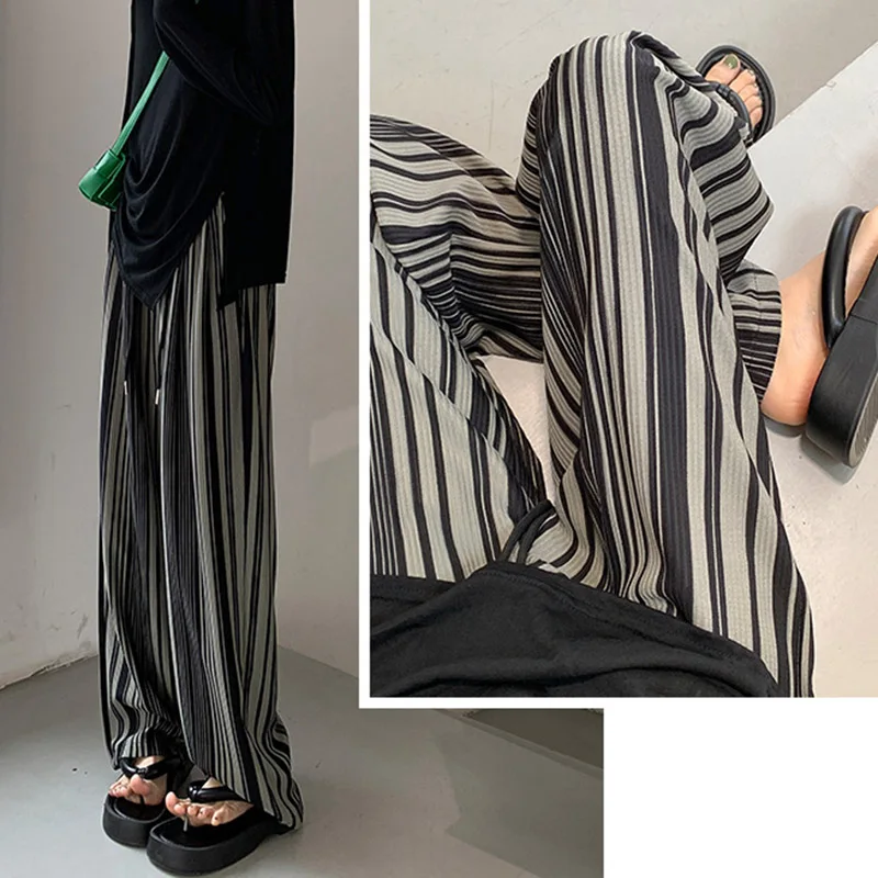 2024 Women Summer Designer Versatile Pants Lady Fashion Baggy Wide Leg Straight Leg Trousers Female Casual High Waisted Slacks 2024 Women Summer Designer Versatile Pants Lady Fashion Baggy Wide Leg Straight Leg Trousers Female Casual High Waisted Slacks