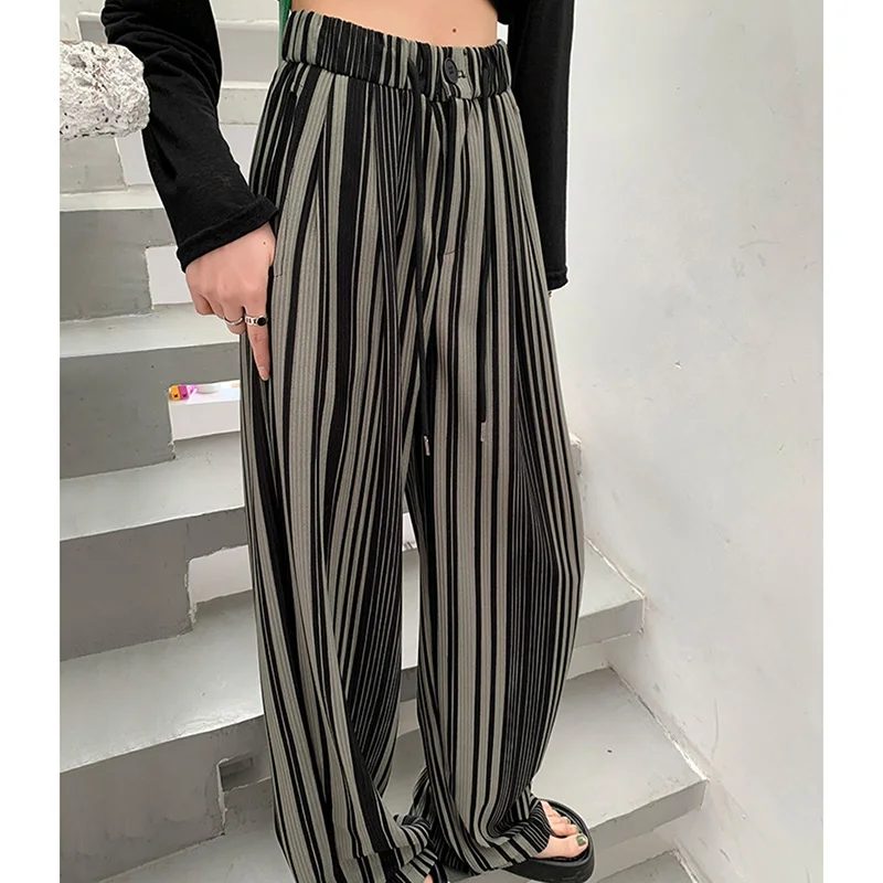 2024 Women Summer Designer Versatile Pants Lady Fashion Baggy Wide Leg Straight Leg Trousers Female Casual High Waisted Slacks 2024 Women Summer Designer Versatile Pants Lady Fashion Baggy Wide Leg Straight Leg Trousers Female Casual High Waisted Slacks