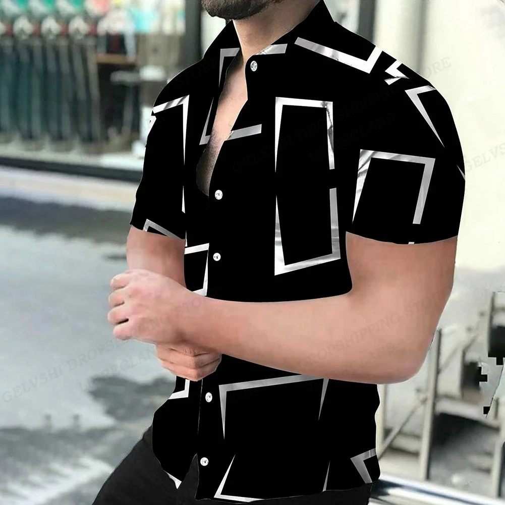 Geometric 3d Print Beach Shirts Short Sleeve Hawaiian Shirts Men's Blouses Graphic Shirt Cuba Camisa Men's Clothing Geometric 3d Print Beach Shirts Short Sleeve Hawaiian Shirts Men's Blouses Graphic Shirt Cuba Camisa Men's Clothing
