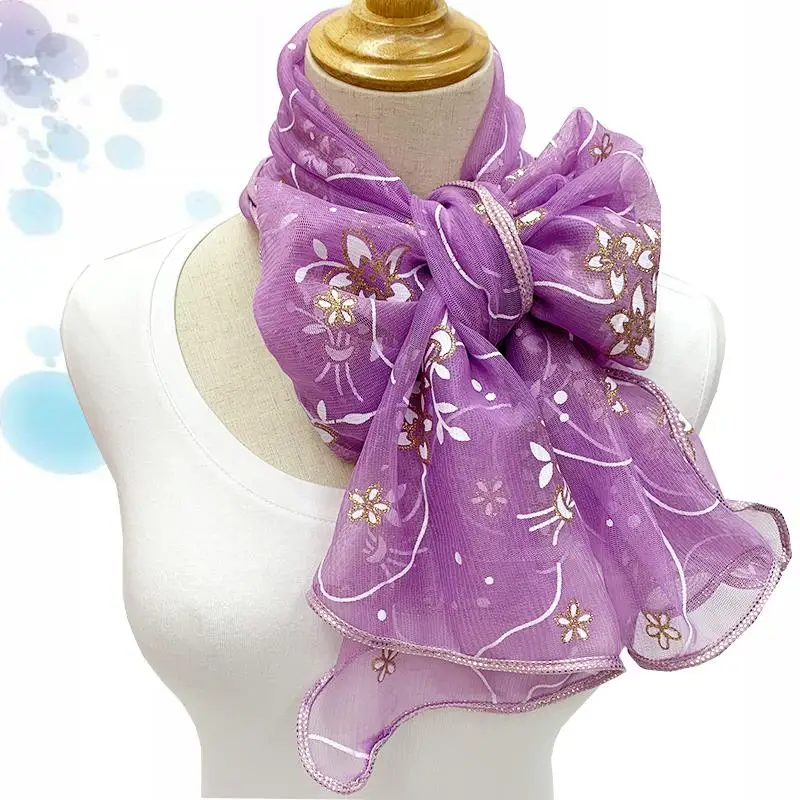 Lace Scarf Women Lightweight Hijab Elegant 2024 Print Silk Neckerchief Shawl Wraps Headband Handle Hair Accessories Bandana Lace Scarf Women Lightweight Hijab Elegant 2024 Print Silk Neckerchief Shawl Wraps Headband Handle Hair Accessories Bandana