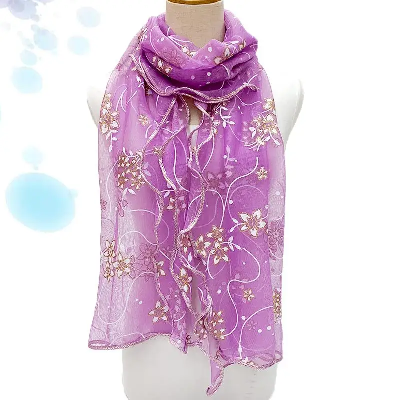 Lace Scarf Women Lightweight Hijab Elegant 2024 Print Silk Neckerchief Shawl Wraps Headband Handle Hair Accessories Bandana Lace Scarf Women Lightweight Hijab Elegant 2024 Print Silk Neckerchief Shawl Wraps Headband Handle Hair Accessories Bandana