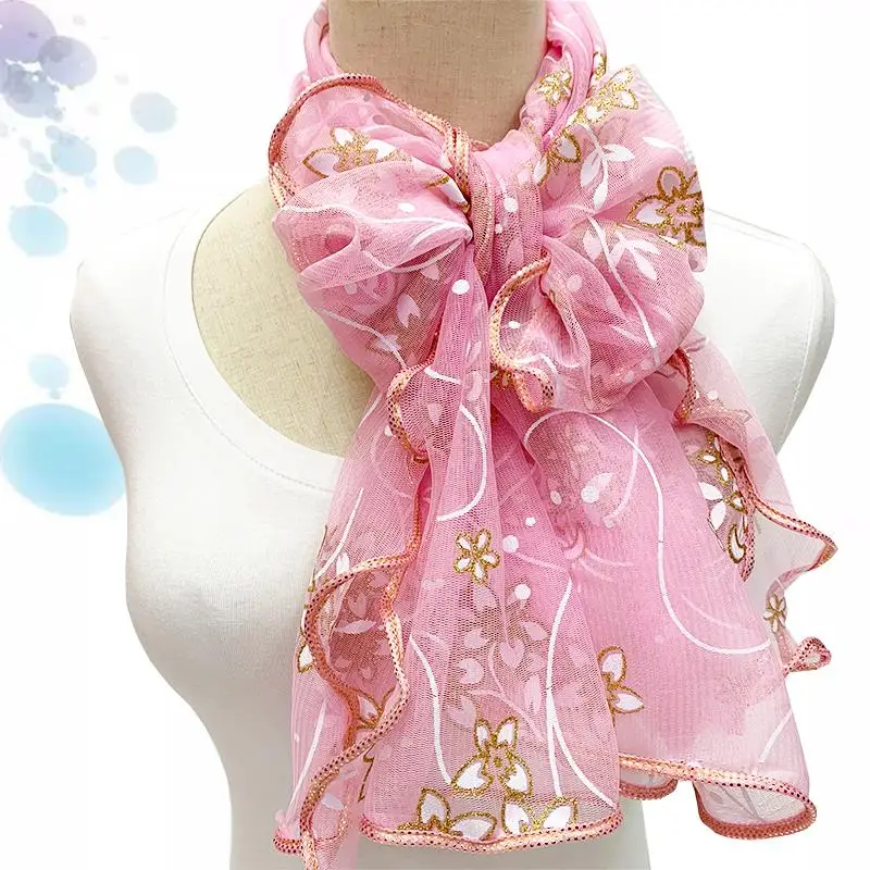 Lace Scarf Women Lightweight Hijab Elegant 2024 Print Silk Neckerchief Shawl Wraps Headband Handle Hair Accessories Bandana Lace Scarf Women Lightweight Hijab Elegant 2024 Print Silk Neckerchief Shawl Wraps Headband Handle Hair Accessories Bandana