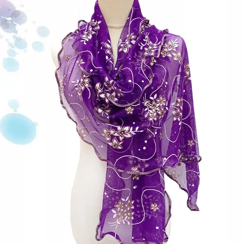 Lace Scarf Women Lightweight Hijab Elegant 2024 Print Silk Neckerchief Shawl Wraps Headband Handle Hair Accessories Bandana Lace Scarf Women Lightweight Hijab Elegant 2024 Print Silk Neckerchief Shawl Wraps Headband Handle Hair Accessories Bandana