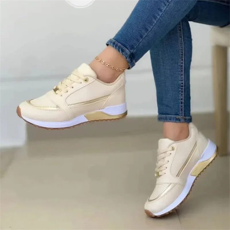 2025 Women's Mesh Sneakers Patchwork Lace Up Flat Shoes for Women Lightweight Female Shoes Classic Versatile Zapatillas De Mujer 2025 Women's Mesh Sneakers Patchwork Lace Up Flat Shoes for Women Lightweight Female Shoes Classic Versatile Zapatillas De Mujer