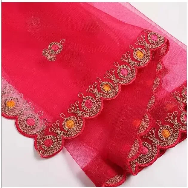 Indian Heavy Industry Embroidered Ethnic Style Clothing Side Chabi Dress