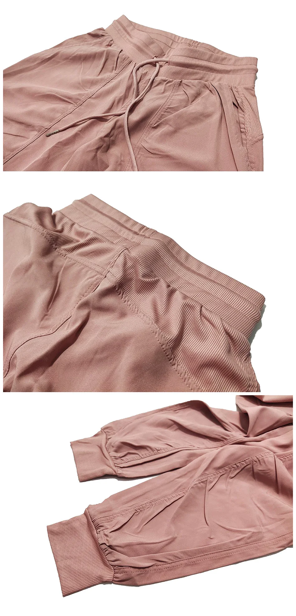Fabric Drawstring Running Sport Joggers Women Quick Dry Athletic Gym Fitness Sweatpants with Side Pockets Leisure Exercise Pants Fabric Drawstring Running Sport Joggers Women Quick Dry Athletic Gym Fitness Sweatpants with Side Pockets Leisure Exercise Pants