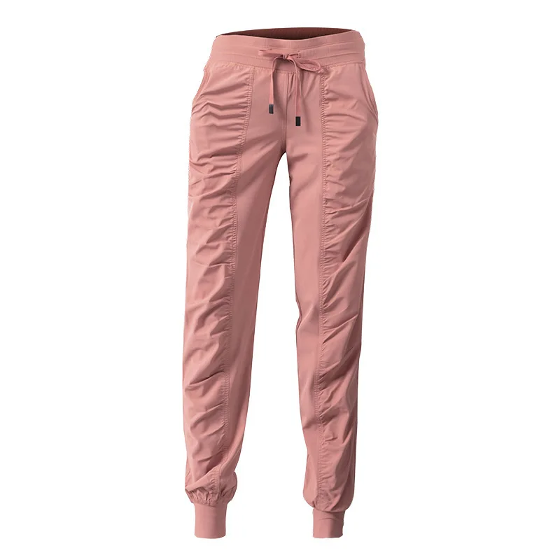 Fabric Drawstring Running Sport Joggers Women Quick Dry Athletic Gym Fitness Sweatpants with Side Pockets Leisure Exercise Pants Fabric Drawstring Running Sport Joggers Women Quick Dry Athletic Gym Fitness Sweatpants with Side Pockets Leisure Exercise Pants