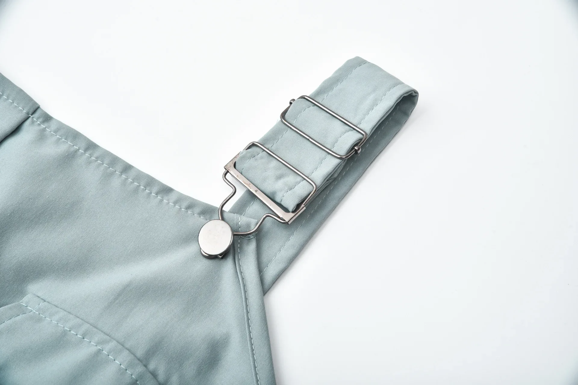 2021 Wish Women's Utility Jumpsuit Beltless Sleeveless Simple Tied Pants Working Uniform Cross-border Style from China