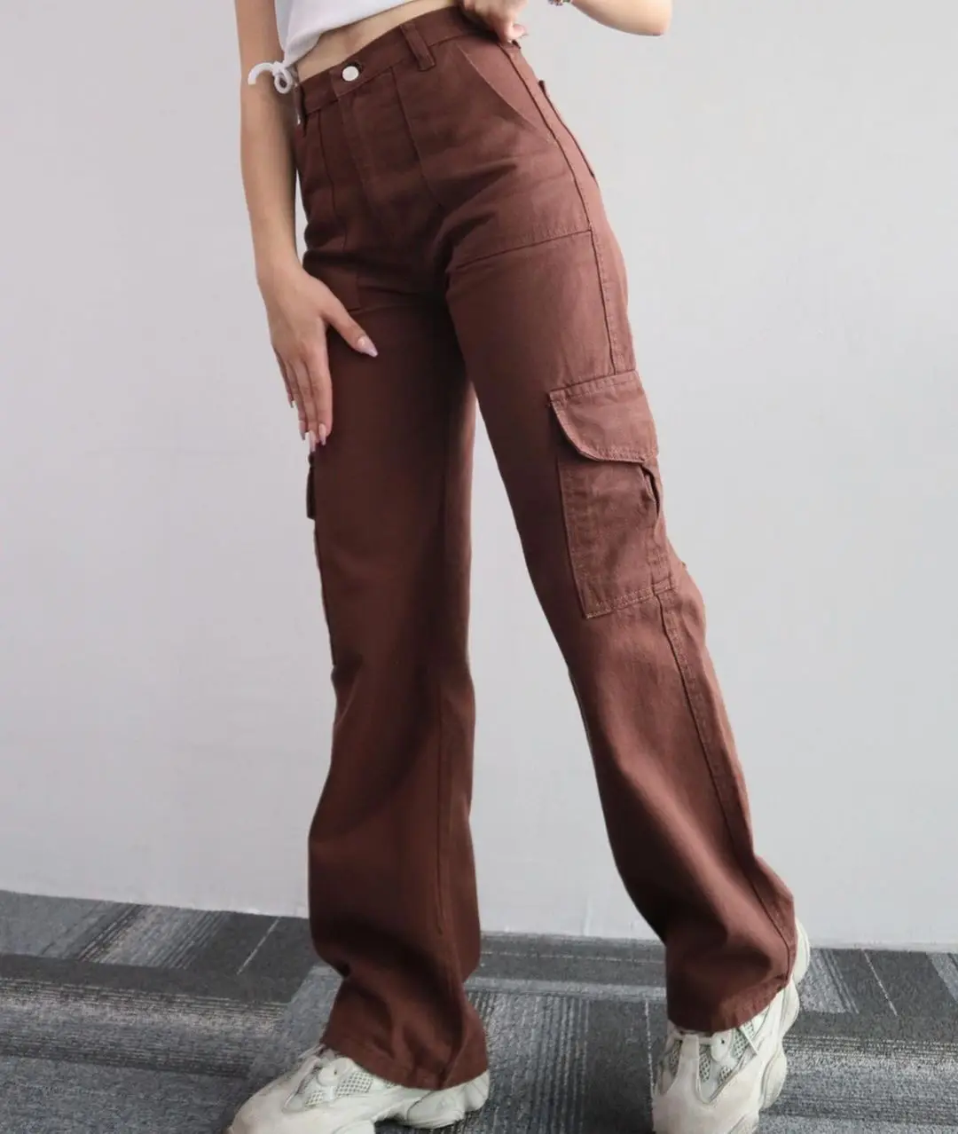 New Y2K Women Vintage Cargo Pants Streetwear Techwear Korean Harajuku Parachute Pants Beige Sweatpants Wide Leg Joggers Trousers New Y2K Women Vintage Cargo Pants Streetwear Techwear Korean Harajuku Parachute Pants Beige Sweatpants Wide Leg Joggers Trousers