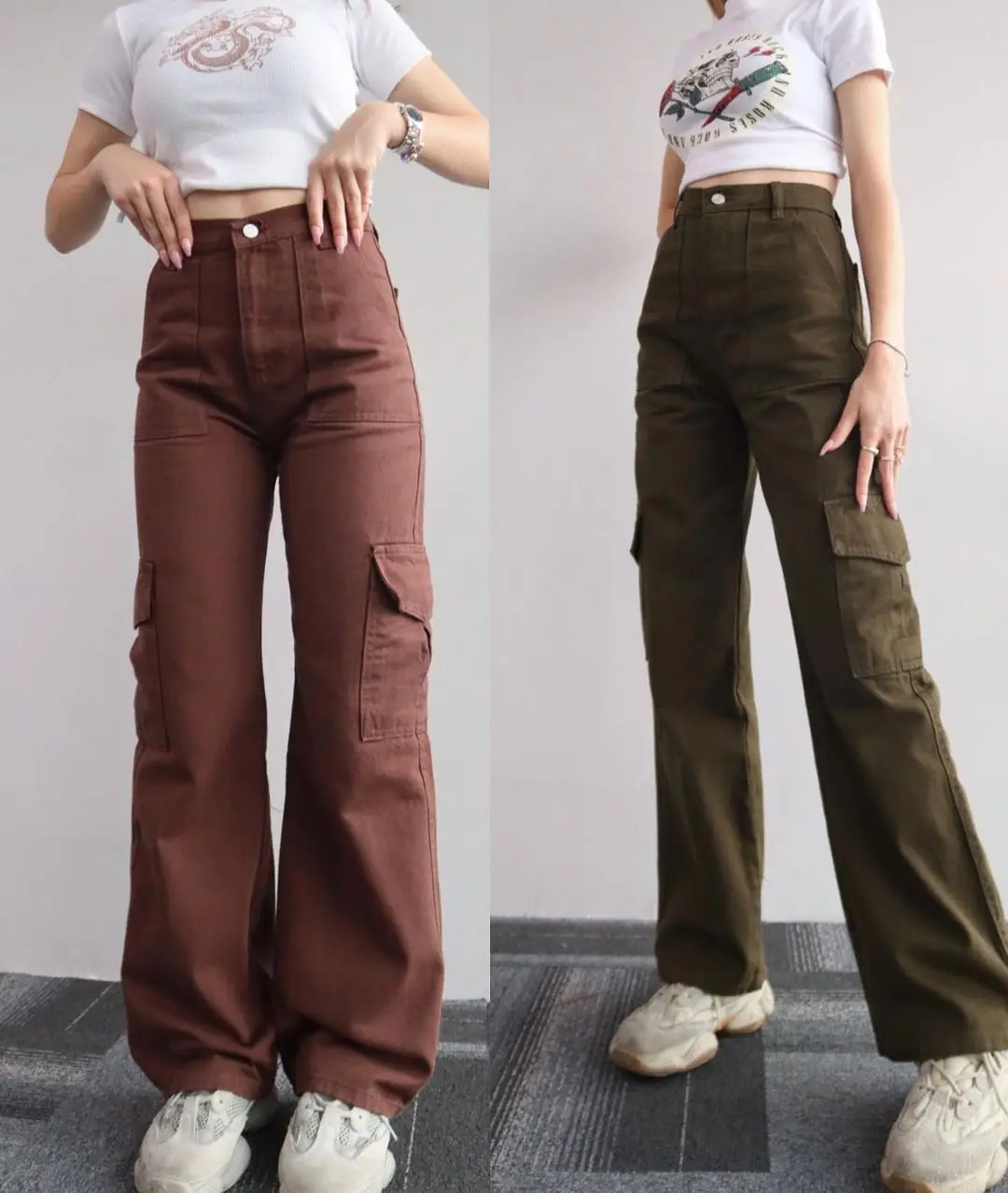New Y2K Women Vintage Cargo Pants Streetwear Techwear Korean Harajuku Parachute Pants Beige Sweatpants Wide Leg Joggers Trousers New Y2K Women Vintage Cargo Pants Streetwear Techwear Korean Harajuku Parachute Pants Beige Sweatpants Wide Leg Joggers Trousers