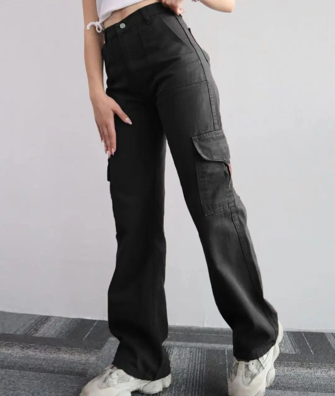 New Y2K Women Vintage Cargo Pants Streetwear Techwear Korean Harajuku Parachute Pants Beige Sweatpants Wide Leg Joggers Trousers New Y2K Women Vintage Cargo Pants Streetwear Techwear Korean Harajuku Parachute Pants Beige Sweatpants Wide Leg Joggers Trousers