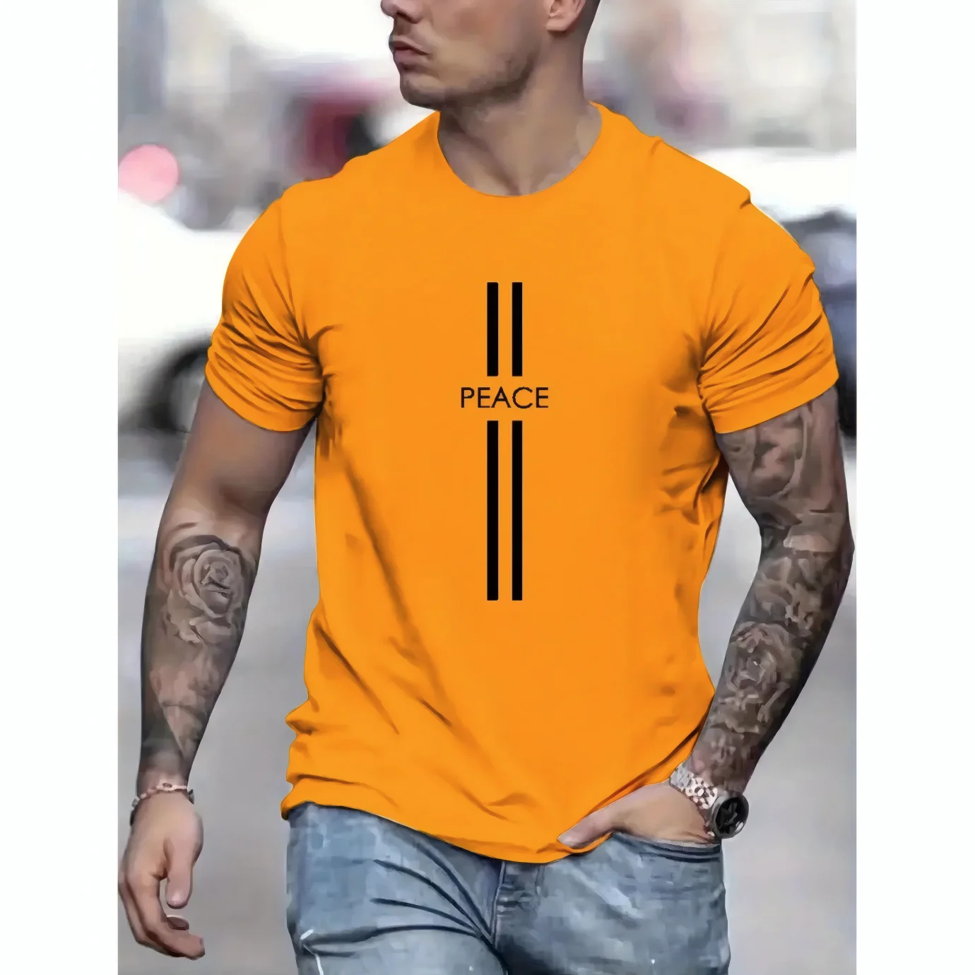 T Shirt Man Way Maker Print Slim Fit Casual Sports Round Neck Short Sleeve Tee T-Shirt Tops Clothing Fashionable Summer 2025