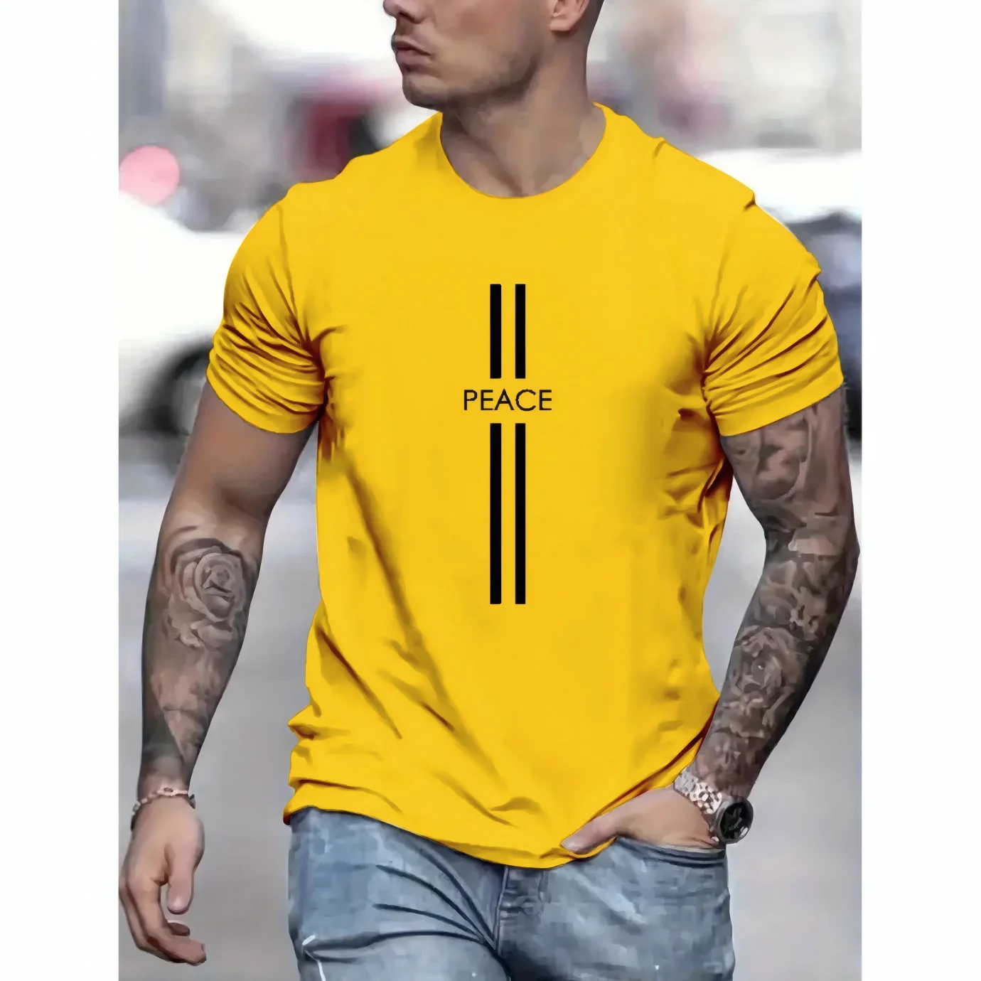 T Shirt Man Way Maker Print Slim Fit Casual Sports Round Neck Short Sleeve Tee T-Shirt Tops Clothing Fashionable Summer 2025
