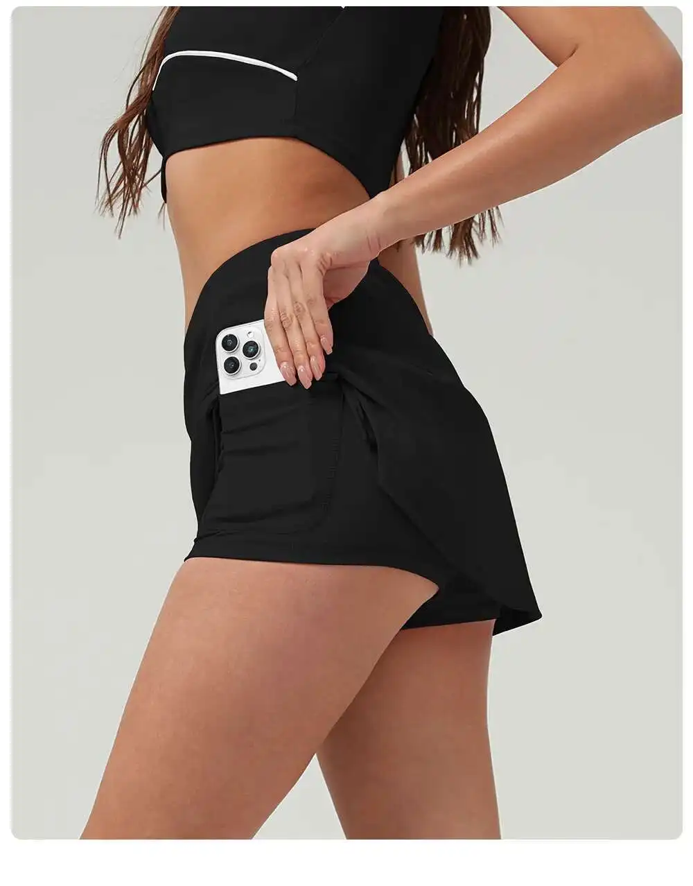 NCLAGEN Yoga Sets Women Gym Clothes 2 Piece Shorts Sleeve Shirts And Tennis Skirts Pants Outdoor Workout Sportswear Fitness Suit