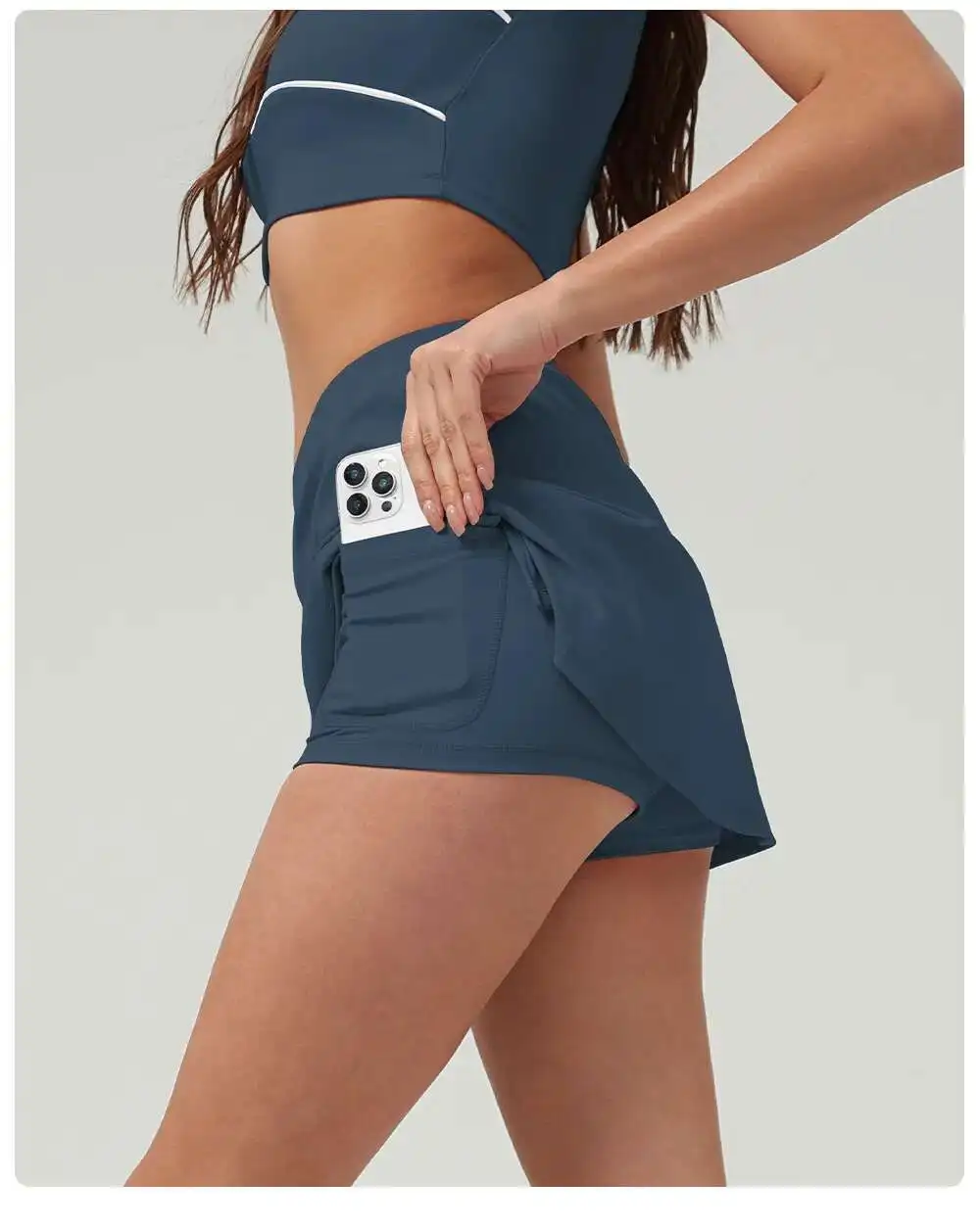 NCLAGEN Yoga Sets Women Gym Clothes 2 Piece Shorts Sleeve Shirts And Tennis Skirts Pants Outdoor Workout Sportswear Fitness Suit