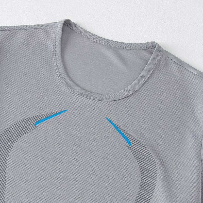 2 Pcs Men's Mesh Breathable Quick-drying Sports Suit Loose Plus Size Running Fitness Mountaineering Casual Short-sleeved Shorts