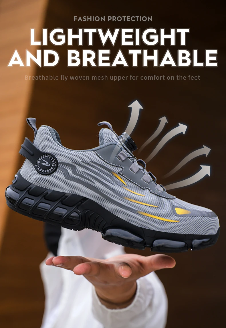 Breathable lace-free soft sole comfortable anti-smash anti-puncture labour insurance shoes Breathable lace-free soft sole comfortable anti-smash anti-puncture labour insurance shoes