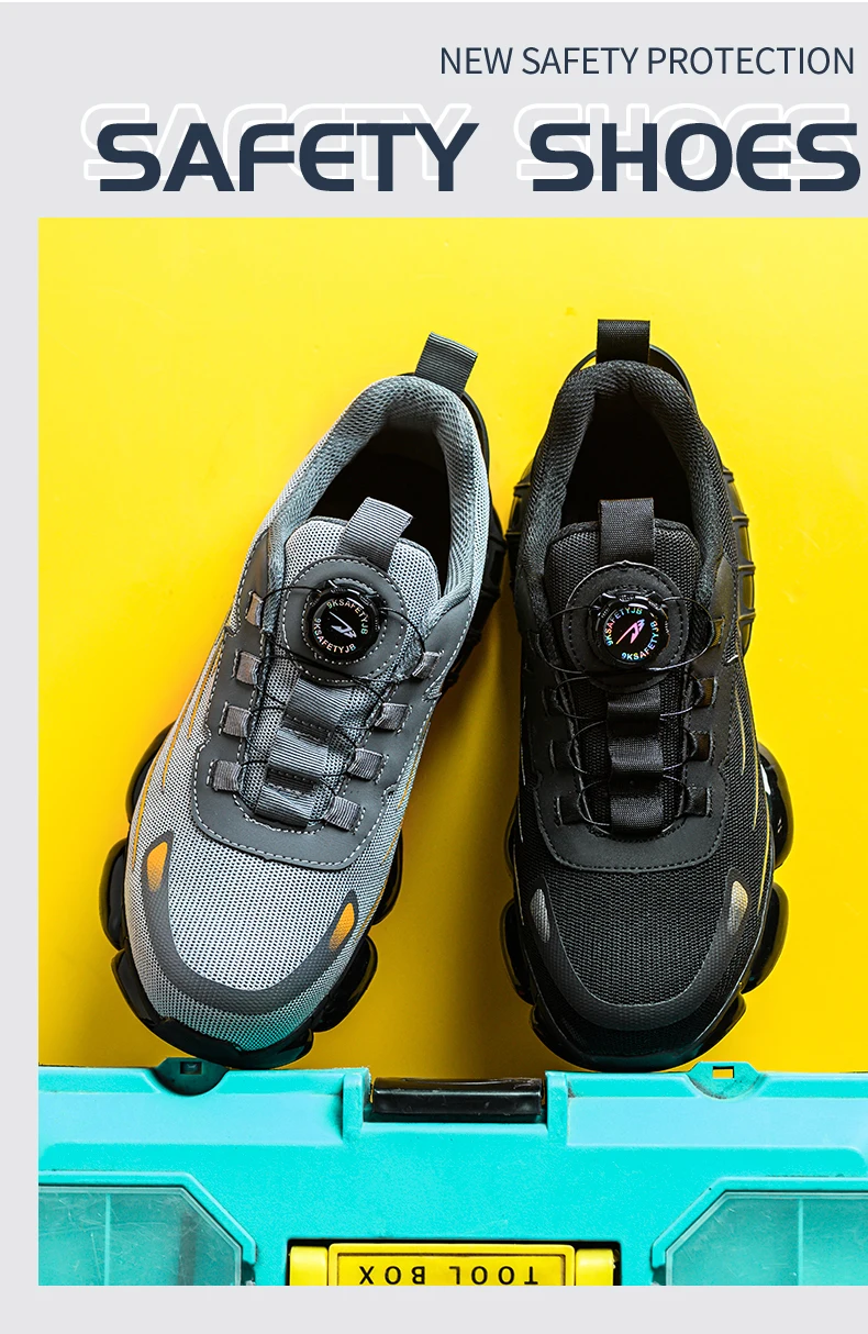 Breathable lace-free soft sole comfortable anti-smash anti-puncture labour insurance shoes Breathable lace-free soft sole comfortable anti-smash anti-puncture labour insurance shoes