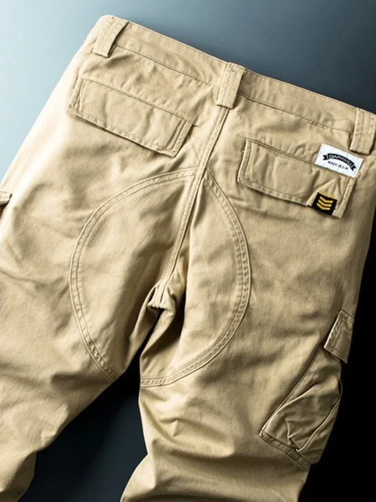 Male Trousers Khaki Loose Stretch Slim Men's Cargo Pants Harajuku Aesthetic Large Size Long With Korean Style Emo New In Big Male Trousers Khaki Loose Stretch Slim Men's Cargo Pants Harajuku Aesthetic Large Size Long With Korean Style Emo New In Big
