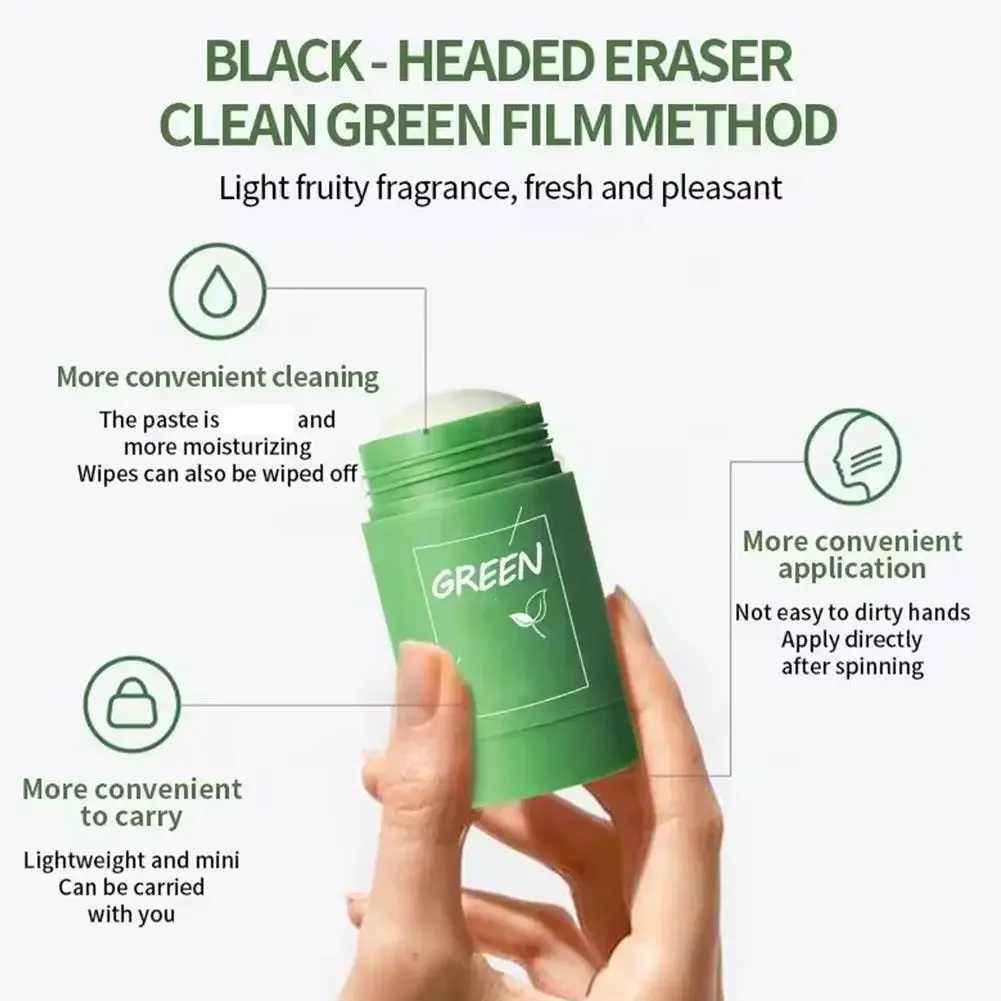 Green Tea Eggplant Solid Mask Deep Cleansing Oil Control Balance Antioxidan Shrink Pores Remove Blackheads Refreshing Mud Mask Green Tea Eggplant Solid Mask Deep Cleansing Oil Control Balance Antioxidan Shrink Pores Remove Blackheads Refreshing Mud Mask