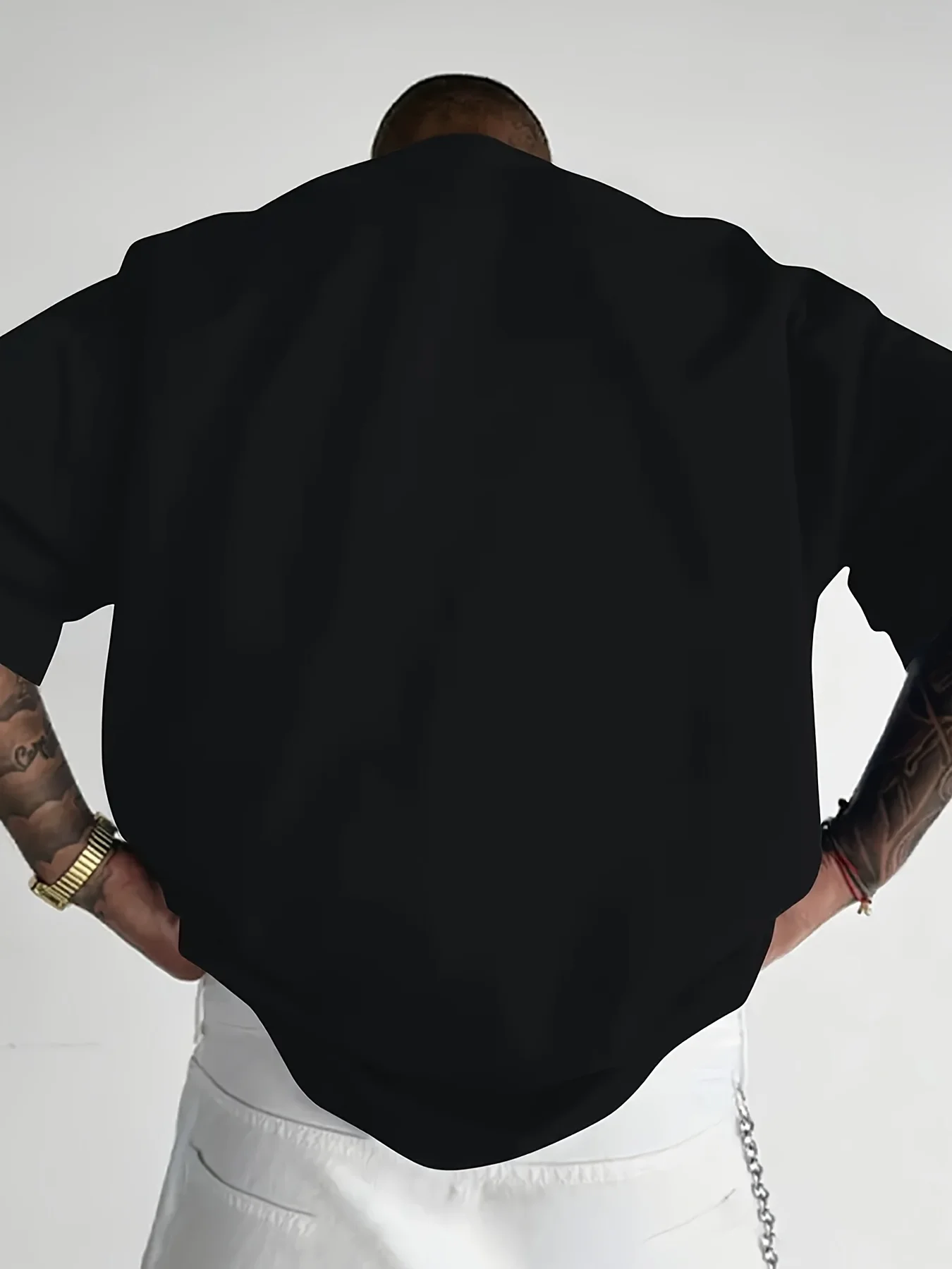 Men's summer 100 cotton fashionable casual sports loose Never give up letter printed round neck short sleeved T-shirt top