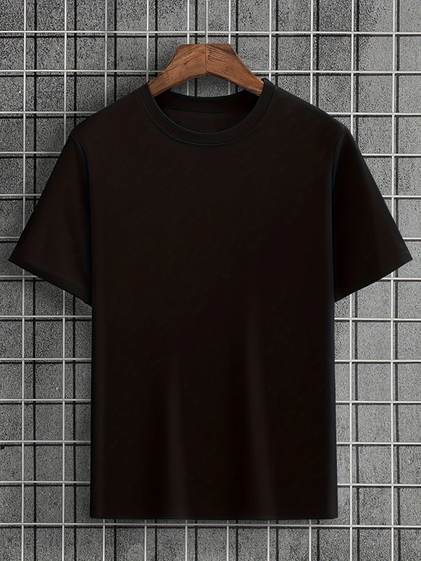 Men's summer 100 cotton fashionable casual sports loose compass mountain pattern back printed round neck short sleeved T-shirt