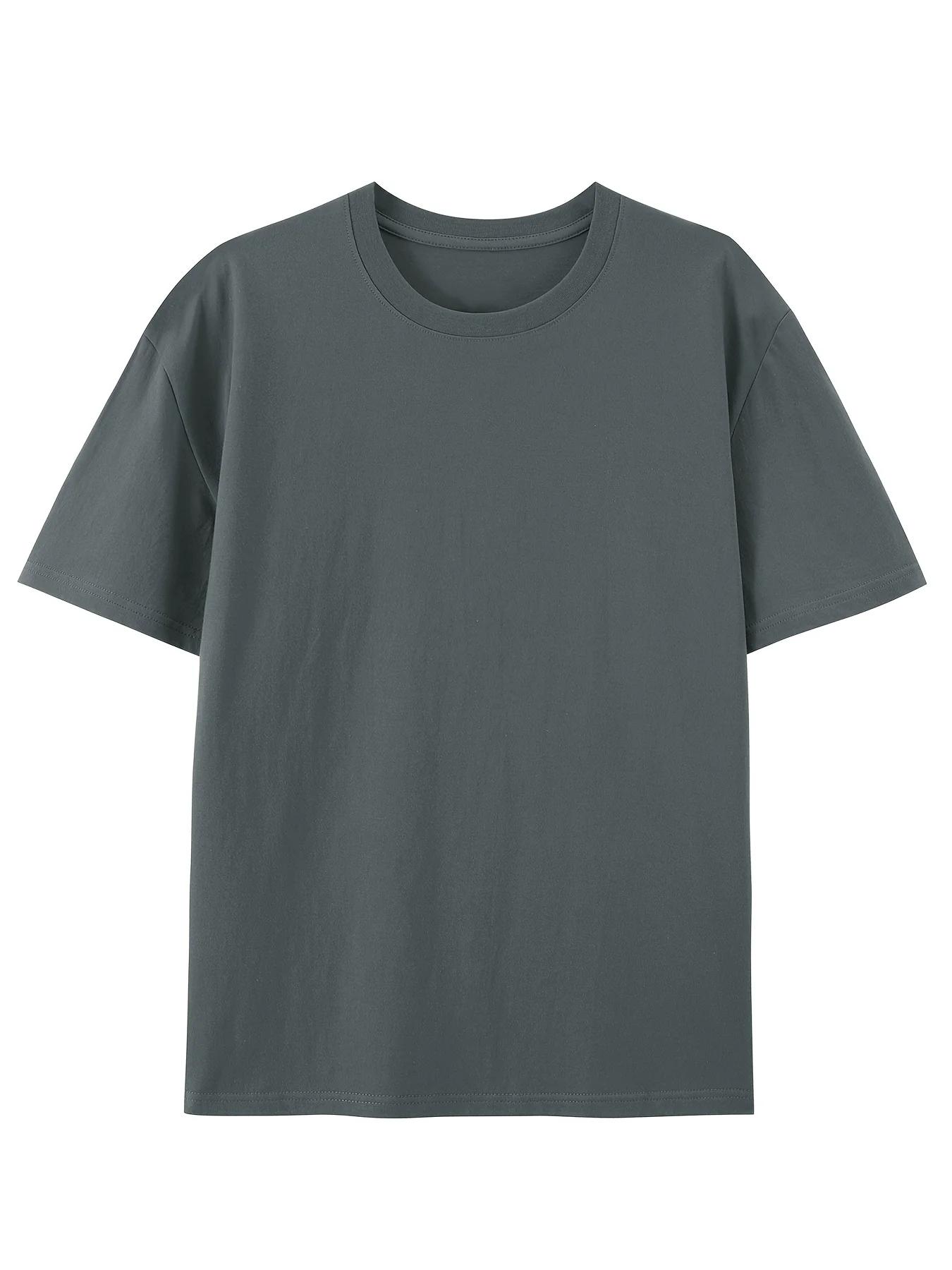 Men's summer 100 cotton fashionable casual sports loose compass mountain pattern back printed round neck short sleeved T-shirt