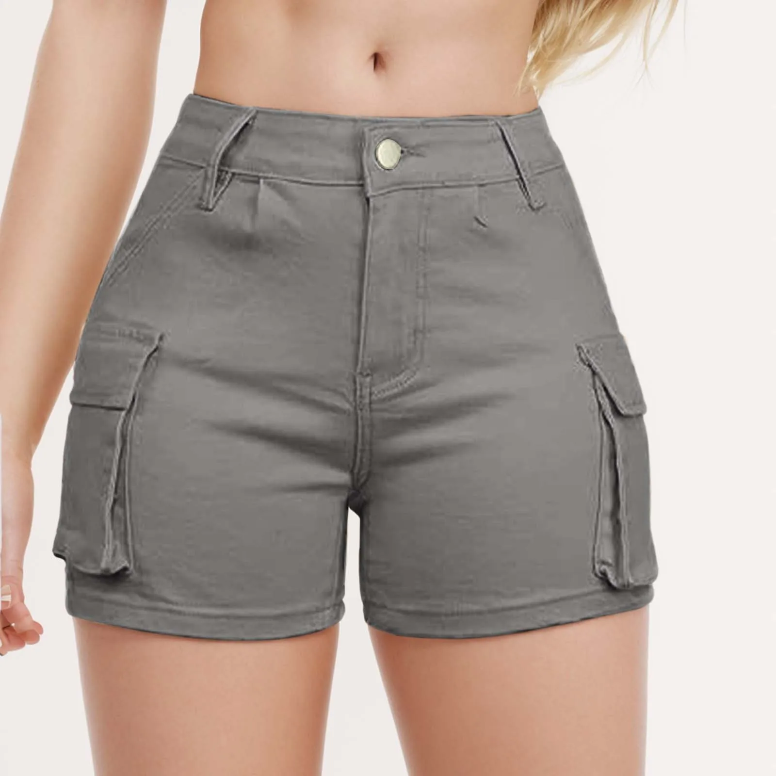 Women'S Denim Shorts Summer Lady Clothing High Waist Denim Shorts Women'S Fringe Frayed Ripped Jeans Hot Shorts With Pockets