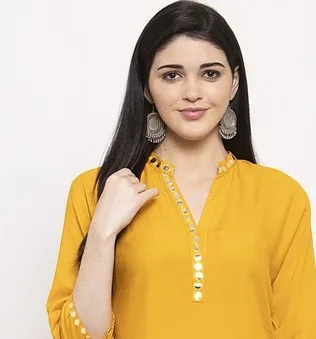 Indian Saree Long Cotton Silk Yellow Ethnic Style Thin Breathable Top Pants Scarf Indian Sari Traditional Indian Clothing Set